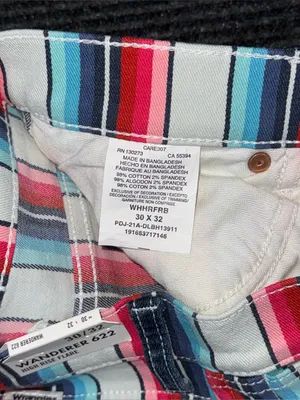 Wrangler NWT High Rise Multicolored Striped Flare Jeans Sz 30 x 32 Retro Western thumbnail 9