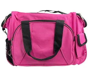 NWT Totes Isotoner Bright Pink Travel Carry On Duffle Bag Luggage thumbnail 2