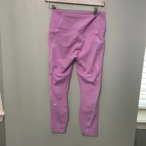 Fabletics Womens Leggings PureLuxe High Waisted Side Pockets Purple Small thumbnail 3