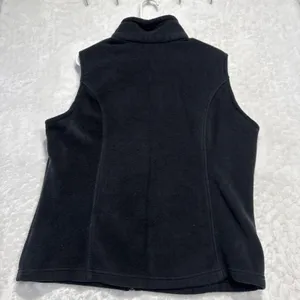 Columbia Fleece Vest Womens Size XL Black Layering Outdoor Hiking Fall Winter thumbnail 2