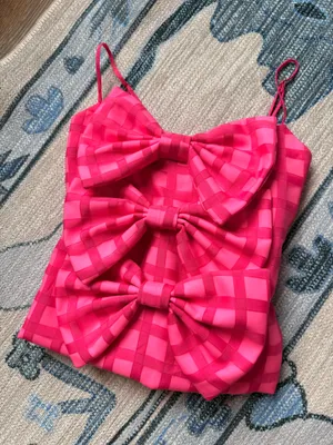 Neu Byrne pink bow top Size XS thumbnail 1