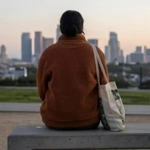 Brown Teddy Sherpa Fleece Zip Jacket Oversized Y2K Gorpcore S thumbnail 3