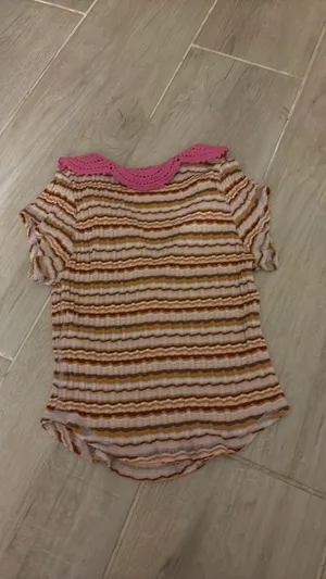 Free people top shirt sleeve crochet collar xs thumbnail 5