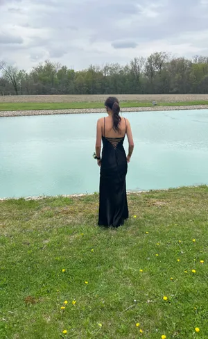 Meshki Maxi Black Dress thumbnail 2