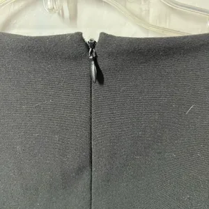 Marc New York Dress Size 8 zipper detailed sheath BLACK Preppy Career Office thumbnail 9