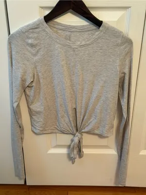 Lululemon Time To Restore Long Sleeve in Heathered Core Ultra Light Grey thumbnail 2