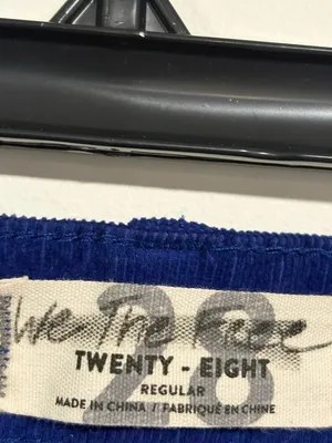 We The Free Deep Blue Corduroy Pencil Skirt thumbnail 5