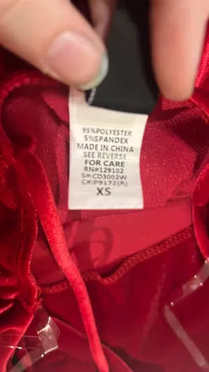 Windsor Red Velvet Dress thumbnail 4