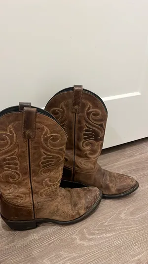 Laredo Cowboy Boots Women’s 8.5 Brown Leather thumbnail 4