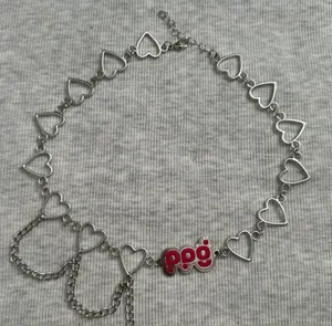 The Powerpuff Girls Choker Heart Chain Necklace thumbnail 3