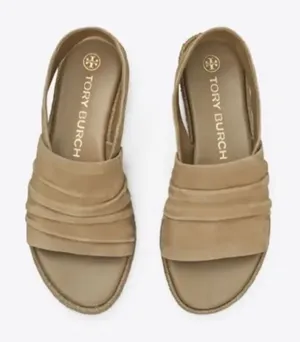Tory Burch Suede Slingback‎ Espadrille Sandals Size 6.5- New thumbnail 1