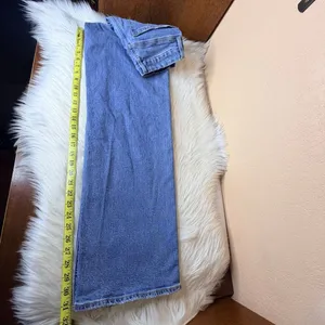 American Eagle Curvy Super High-Rise Baggy Straight Leg Jeans Size 2L thumbnail 9
