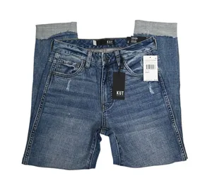 Kut from the Kloth Womens 0 High Rise Catherine Fab Ab Boyfriend Jeans NEW thumbnail 4