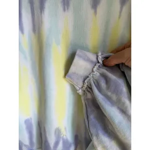 Z Supply Pastel Tie Dye Cropped Sweatshirt Medium Oversized 100% Cotton thumbnail 6