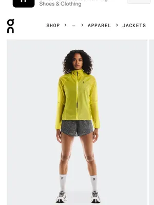 On Running Zero Jacket‎ Womens Large Lime Green NWT Packable Windbreaker thumbnail 2