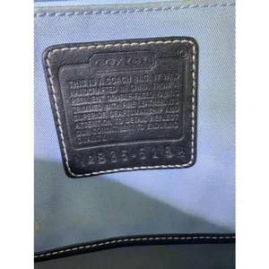 coach large red black nylon shoulder bag thumbnail 8