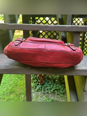 Fossil Maddox Genuine Leather 1954 Red Crossbody Handbag Satchel Purse ZB5032 thumbnail 6