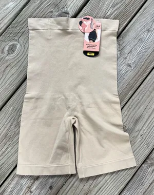 Shapermint Essentials Women's Tan High Waisted Shaper Shorts Size M/L. NEW! thumbnail 1