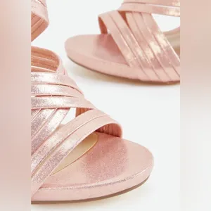JUSTFAB Party Pleaser Strappy Heeled Sandal size 7.5 BIN 16‎ thumbnail 5