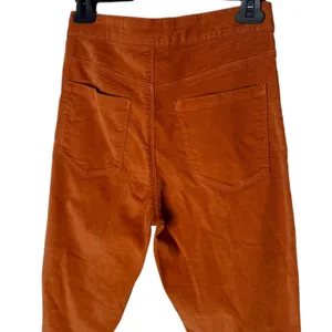 Forever 21 Burnt Orange High Rise Corduroy Pants Size‎ XS Retro BOHO Skinny thumbnail 4