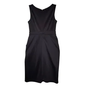 Karl Lagerfeld Paris Dress Womens 4 Sleeveless Sheath Zipper Pockets Career Work thumbnail 2