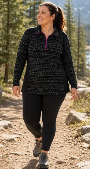 Columbia Womens XL Black Gray 1/4 Zip Pullover Performance Long Sleeve Active thumbnail 1