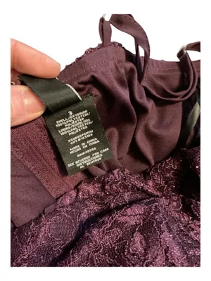 Windsor Burgundy Glitter Lace Cutout Mini Dress Rhinestone Waist Size 3 thumbnail 5