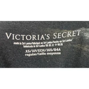 Victoria's Secret‎ XS Pajama Top Black Long Sleeve Sleepwear thumbnail 3