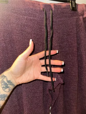 PINK Victoria's Secret Cozy Classic Joggers- Black Orchid thumbnail 6
