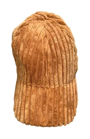 Free People Corduroy Baseball Cap Womens OS Orange‎ Good Adjustable Boho Hat thumbnail 1