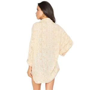 Show me Your Mumu Johns‎ Button Down Shirt in Desert Snake Beach Coastal Size M thumbnail 2