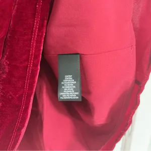 WAYF Scarlet Velvet Puff Sleeve Mini Dress M NWT Holiday Party Red‎ thumbnail 7