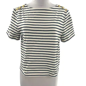 NWT J. Crew Mariner Cloth Short-Sleeve‎ T-Shirt with Buttons Sz S thumbnail 5