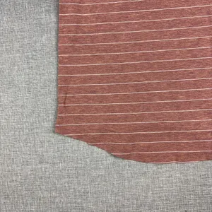 Lululemon Athletica T-Shirt Womens 2 Red Striped Crew Neck Short Sleeve Top thumbnail 2