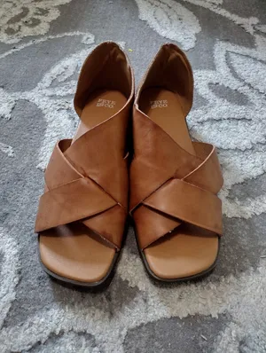 Frye And Co tulia Tan Leather Crisscross Sandals thumbnail 2