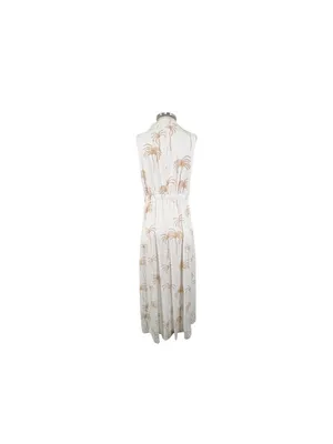 Petal & Pup Linen Blend Palm Midi Dress Size Medium thumbnail 5