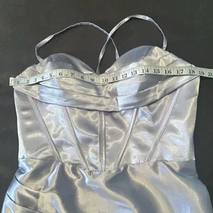 Women’s Full Length Prom Party Dress Criss Cross Straps Leg Slit Size 10 NWOT thumbnail 10