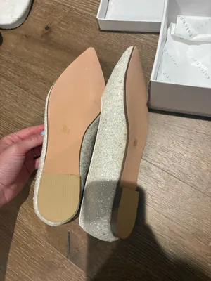 Kailee P Sequin White Flats Size 8.5 thumbnail 6