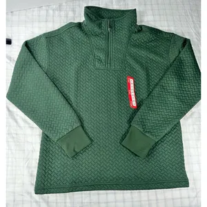 BCG Sycamore Green Quilted 1/4 Zip Pullover - NWT Size S thumbnail 1