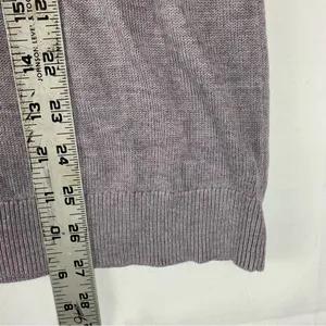 Lululemon women's 10 12 full extension sweater cashlu heathered gray long sleeve thumbnail 9