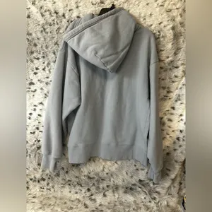 296 TNA Gray light blue hoodie med/large thumbnail 2