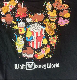 Disney Eats size XL Black short sleeve exclusive Parks shirt food Mickey mouse thumbnail 5
