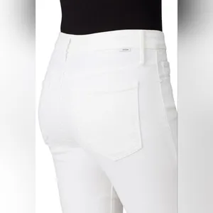 RTR sz 30 (10) MOTHER Fairest Of Them All The Looker Crop Jeans solid white Jean thumbnail 4