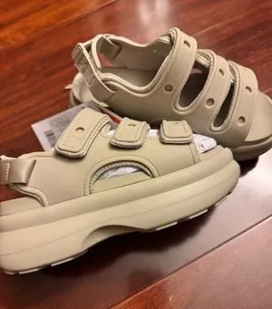 CROCS Platform Sport Sandals in Beige thumbnail 1