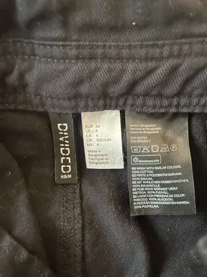 Black Denim Overall Dress H&M thumbnail 4