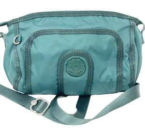 Kipling Forest‎ Green Nylon Rounded Small Crossbody Travel Bag thumbnail 1
