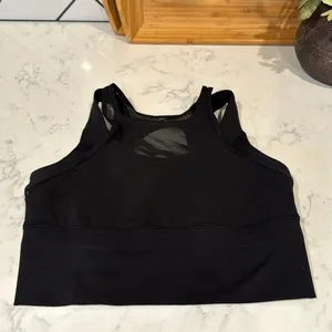 Lululemon Double Top Bra black running training workout sold out size 4 neutral thumbnail 2