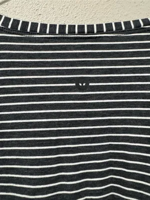 Lululemon Striped Long-Sleeve Crewneck Top - Black/White thumbnail 4
