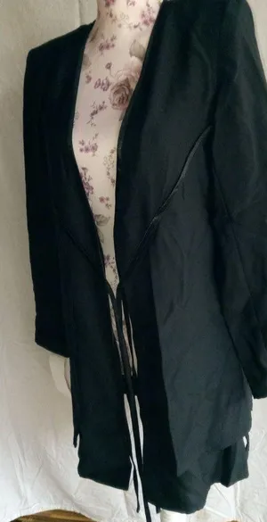Christie of CA 8 Vintage Black Double Layer Blazer -Funeral thumbnail 1