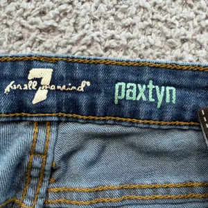 7 For All Mankind Paxtyn Skinny Jeans Blue Medium Wash Stretch Denim 26x26 thumbnail 5